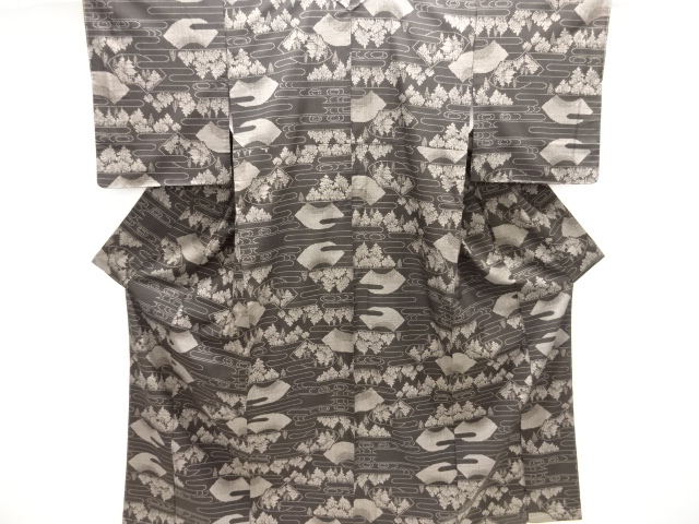 JAPANESE KIMONO / DORO OSHIMA TSUMUGI (5 maruki)